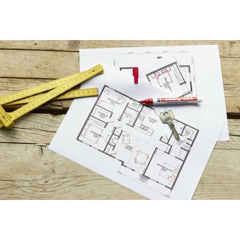 Marcatore permanente edding 404 punta conica 0,75 mm blu E-404 003